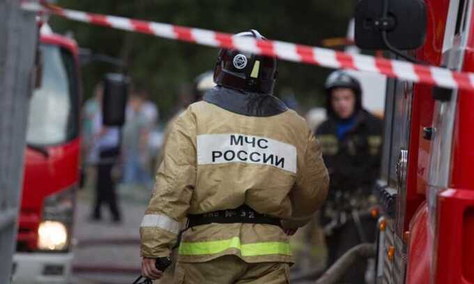 В Новой Москве полыхает пожар